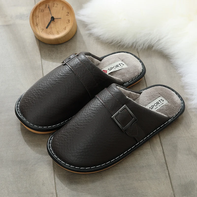 Men Slippers Leather Shoes Home Bedroom Slippers Couple Slippers Cotton Warm Slip on Slippers for Men Non Slip Indoor Shoes
Men Slippers Leather Shoes Home Bedroom Slippers Couple Slippers Cotton Warm Slip on Slippers for Men Non Slip Indoor Shoes