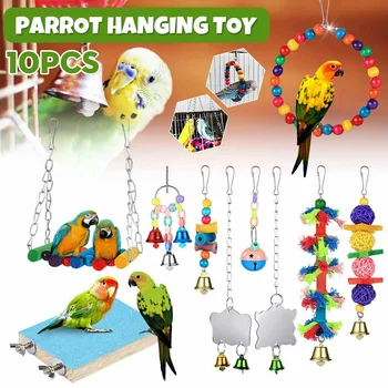 10 Pieces Set Bird Swing Chewing Toys Parrot Hammock Bell Toys Parrot Cage Toy Bird Perch Cage Hammock Swing Parrot Ladder Toy
10 Pieces Set Bird Swing Chewing Toys Parrot Hammock Bell Toys Parrot Cage Toy Bird Perch Cage Hammock Swing Parrot Ladder Toy