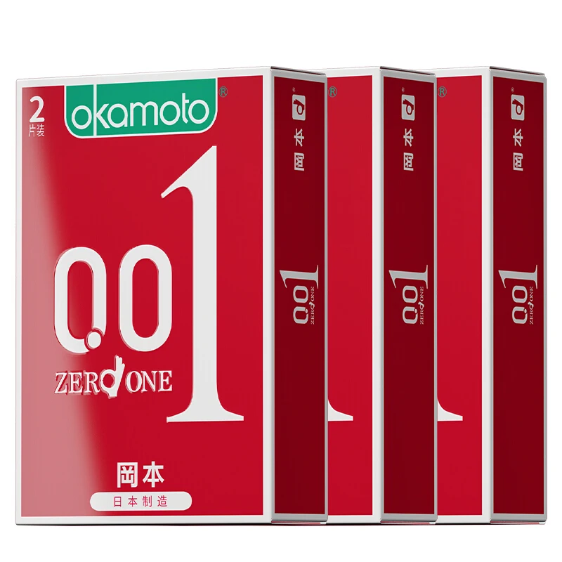 2 шт./лот презервативы OKAMOTO 001 полиуретановые Magibox для пениса рукав члена со