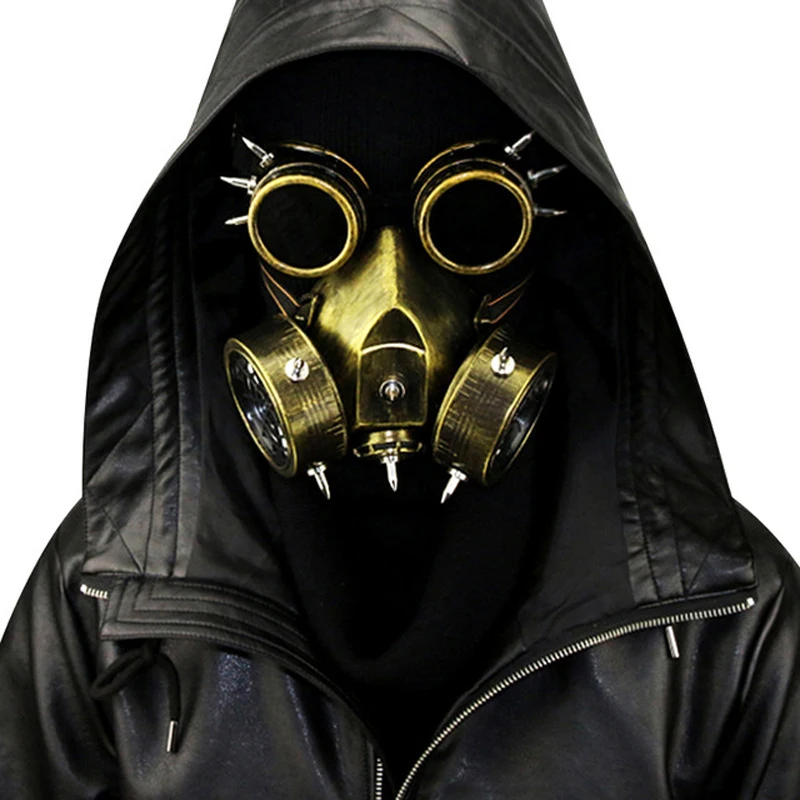 Unisex Steampunk Fashion Retro Rivets Gas Mask Respirator Cyber Gothic Punk Cosplay Spikes Masks Halloween Party Accessories
Unisex Steampunk Fashion Retro Rivets Gas Mask Respirator Cyber Gothic Punk Cosplay Spikes Masks Halloween Party Accessories