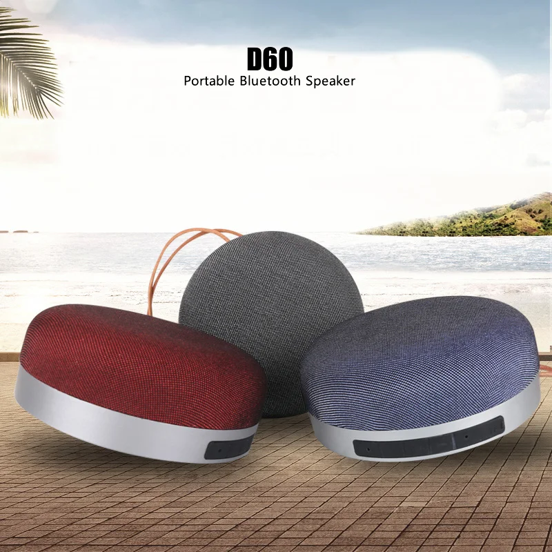 D60 Wireless Mini Bluetooth Speaker Cloth Fashion Subwoofer Bluetooth Support 3D Stereo Music Surround Speaker for Cell Phone-4