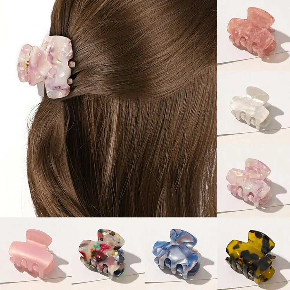 Fashion Small Claw Clip For Korean Women Simple Marble Barrette Girl Temperament Acetate Clips Textured Accessories Hairpin Y4X1
Fashion Small Claw Clip For Korean Women Simple Marble Barrette Girl Temperament Acetate Clips Textured Accessories Hairpin Y4X1