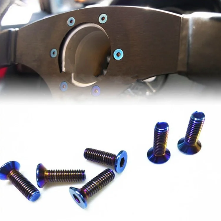 Screw for Racing Car Steering Wheel Blue Color Bolts M6 x21mm Steering Wheel Bolt for 13/14 Inch Steering Wheel Universal Screw
Screw for Racing Car Steering Wheel Blue Color Bolts M6 x21mm Steering Wheel Bolt for 13/14 Inch Steering Wheel Universal Screw
