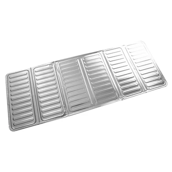 Novelty 84X32.5cm Kitchen Aluminum Foil Cooking Frying Pan Oil Splash Screen Cover Anti Splatter Shield Guard Oil Divider 
Novelty 84X32.5cm Kitchen Aluminum Foil Cooking Frying Pan Oil Splash Screen Cover Anti Splatter Shield Guard Oil Divider