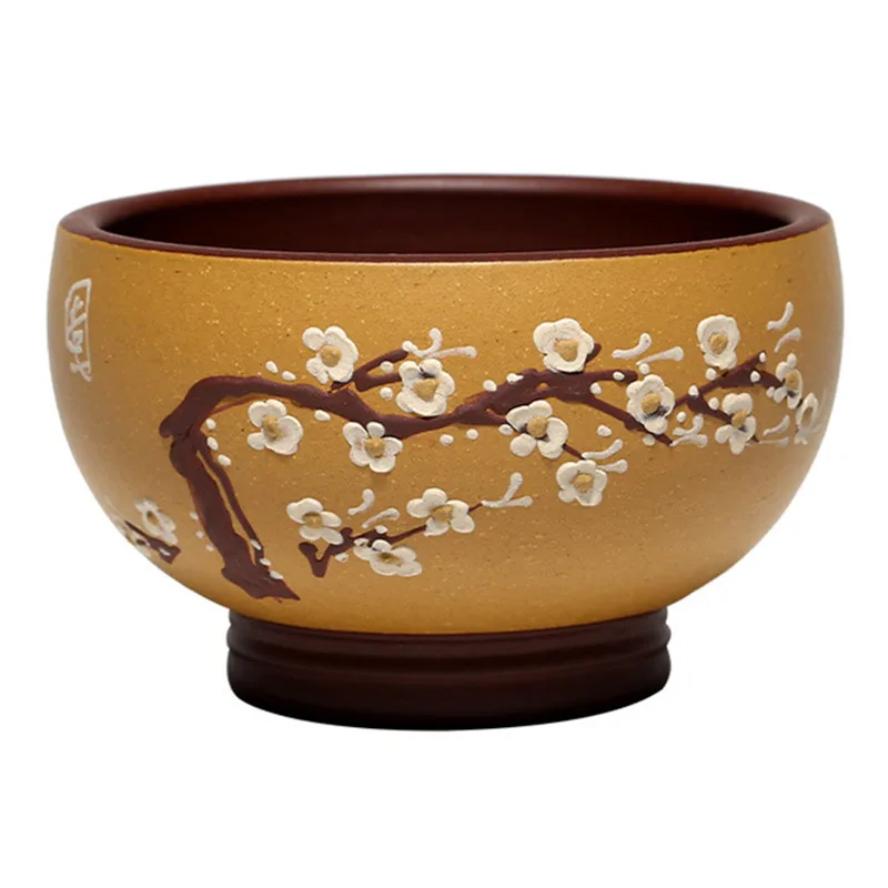 Plum Flower Tea Cup Zisha Master Purple Clay Healthy Bowl Hand Painted Teaware Vintage Home Decor | Дом и сад