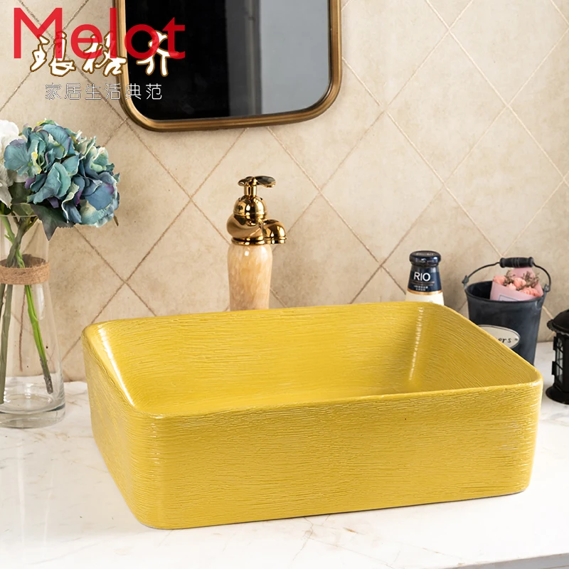 Nordic Table Basin Colorful Creative Wash Basin Square Art Wash Basin Ceramic Basin Basin Household
Nordic Table Basin Colorful Creative Wash Basin Square Art Wash Basin Ceramic Basin Basin Household