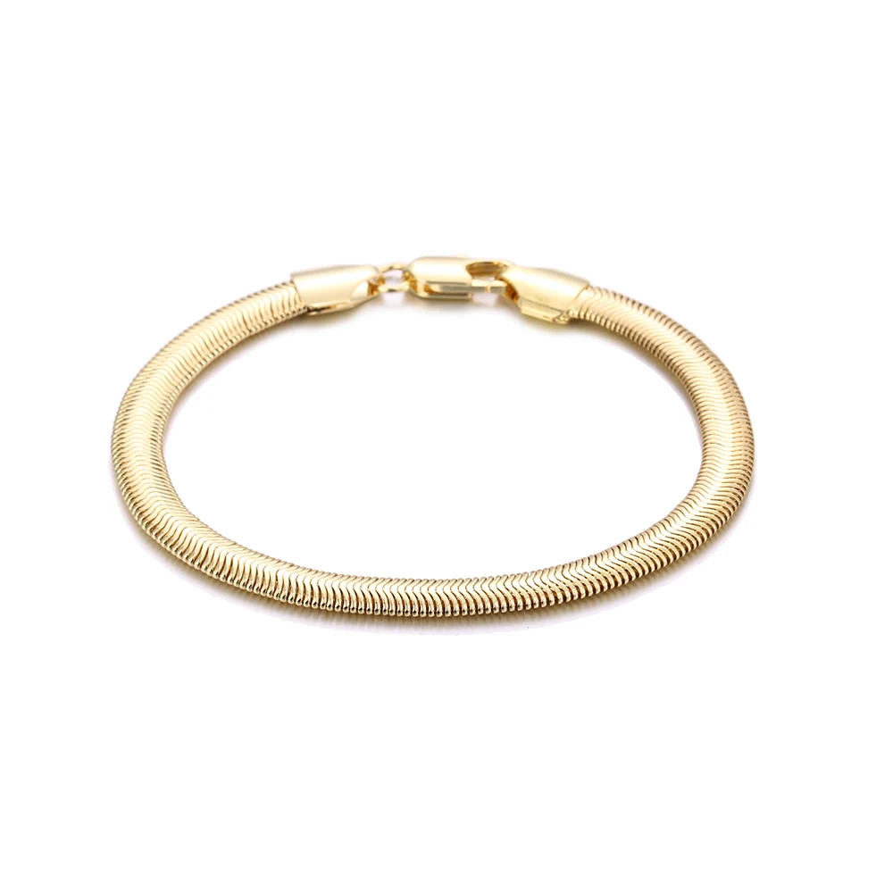 New 925 Sterling Silver Bracelet 18K Gold 6MM Snake Chain Bracelet Men&Women Charm Jewelry Wedding Gift
New 925 Sterling Silver Bracelet 18K Gold 6MM Snake Chain Bracelet Men&Women Charm Jewelry Wedding Gift