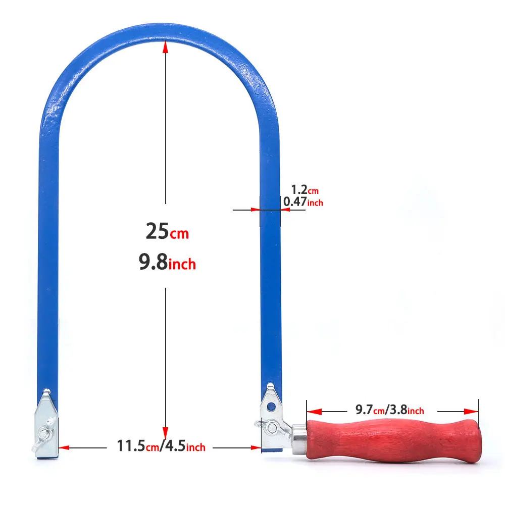 Jig Saw Hand Coping Frame U Shape Hand Saw Bow For Wood Working DIY Cutting Tool Metal Hand Saw
Jig Saw Hand Coping Frame U Shape Hand Saw Bow For Wood Working DIY Cutting Tool Metal Hand Saw