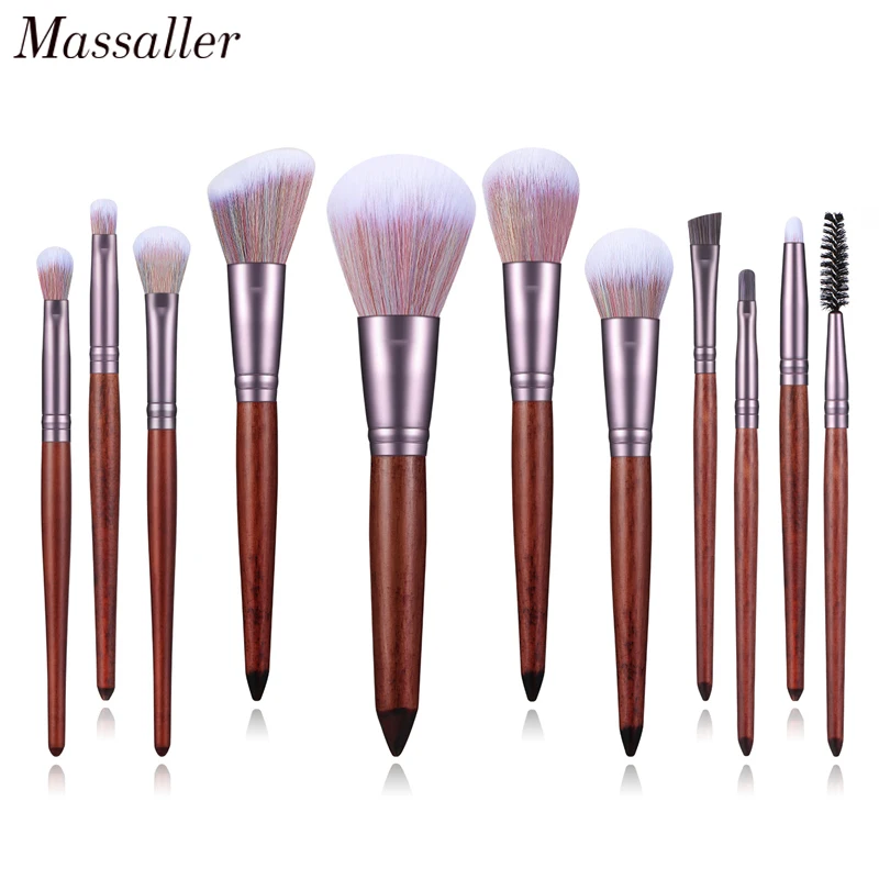 Massaller 11pcs Soft Synthetic Hair Eyebrow Eyelash Makeup Brush Set Foundation Angled Blush Contour Brushes for Face Make Up
Massaller 11pcs Soft Synthetic Hair Eyebrow Eyelash Makeup Brush Set Foundation Angled Blush Contour Brushes for Face Make Up