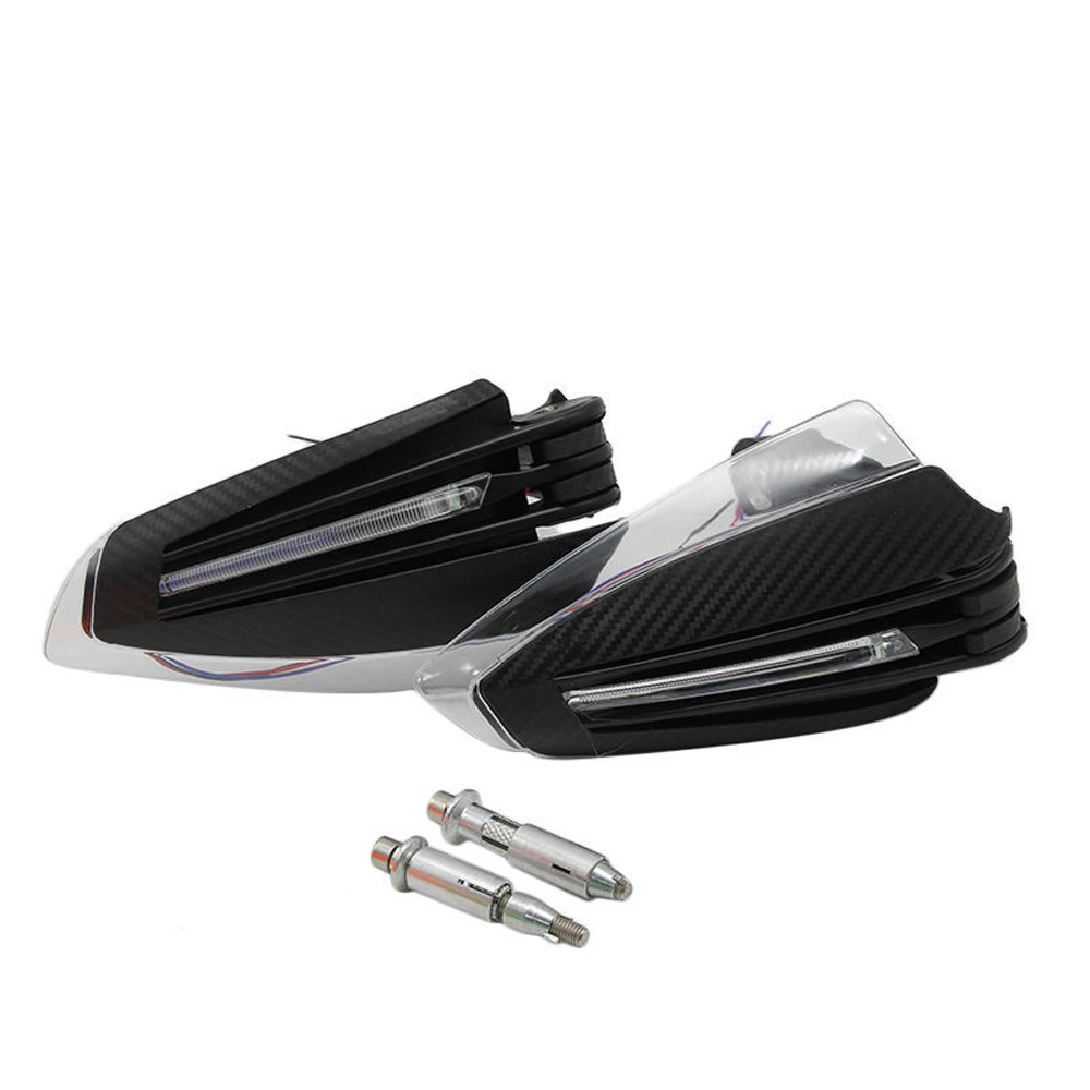 7/8" 22mm Motorcycle Hand Guards + LED Turn Signal Light Motorbike Motocross Scooter Windproof Handlebar HandGuards Protection
7/8" 22mm Motorcycle Hand Guards + LED Turn Signal Light Motorbike Motocross Scooter Windproof Handlebar HandGuards Protection