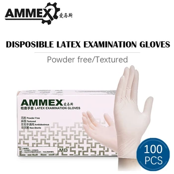 AMMEX Thicken 100pcs Disposable medical examination latex gloves Cleaning Food Gloves Universal Household Garden Rubber Work
AMMEX Thicken 100pcs Disposable medical examination latex gloves Cleaning Food Gloves Universal Household Garden Rubber Work