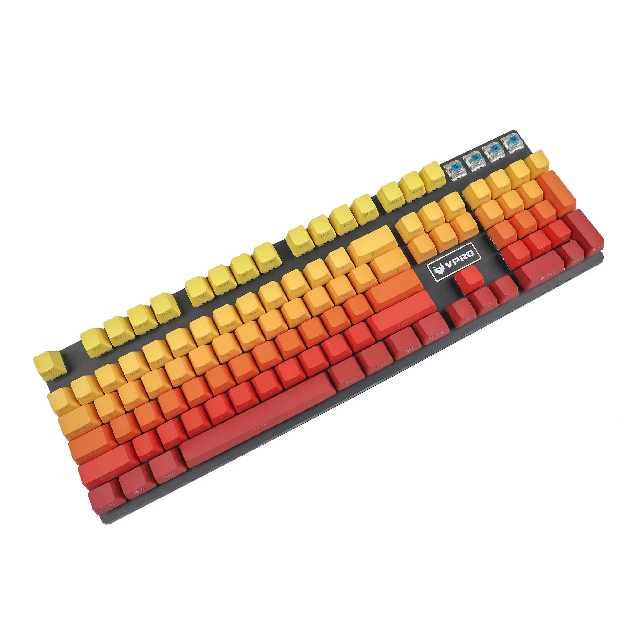 Purple Yellow Green Gradient PBT Double Shot 104 Side-lit Shine Through Translucent Backlit keycaps For MX Mechanical Keyboard
Purple Yellow Green Gradient PBT Double Shot 104 Side-lit Shine Through Translucent Backlit keycaps For MX Mechanical Keyboard