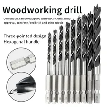 7PC 1.5/2.5/3.5/4.5/5.5/6.5mm ThreePoint Drill Bit Woodworking Drill Bit Hexagonal Shank Drill For 1/4" Hex Cordless Screwdriver
7PC 1.5/2.5/3.5/4.5/5.5/6.5mm ThreePoint Drill Bit Woodworking Drill Bit Hexagonal Shank Drill For 1/4" Hex Cordless Screwdriver