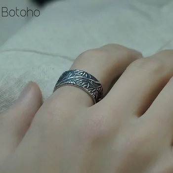 999 Sterling Silver Buddhism Heart Sutra Rings For Men Classic Bamboo leaves Thai Silver Open Ring Men's women Jewelry gift
999 Sterling Silver Buddhism Heart Sutra Rings For Men Classic Bamboo leaves Thai Silver Open Ring Men's women Jewelry gift