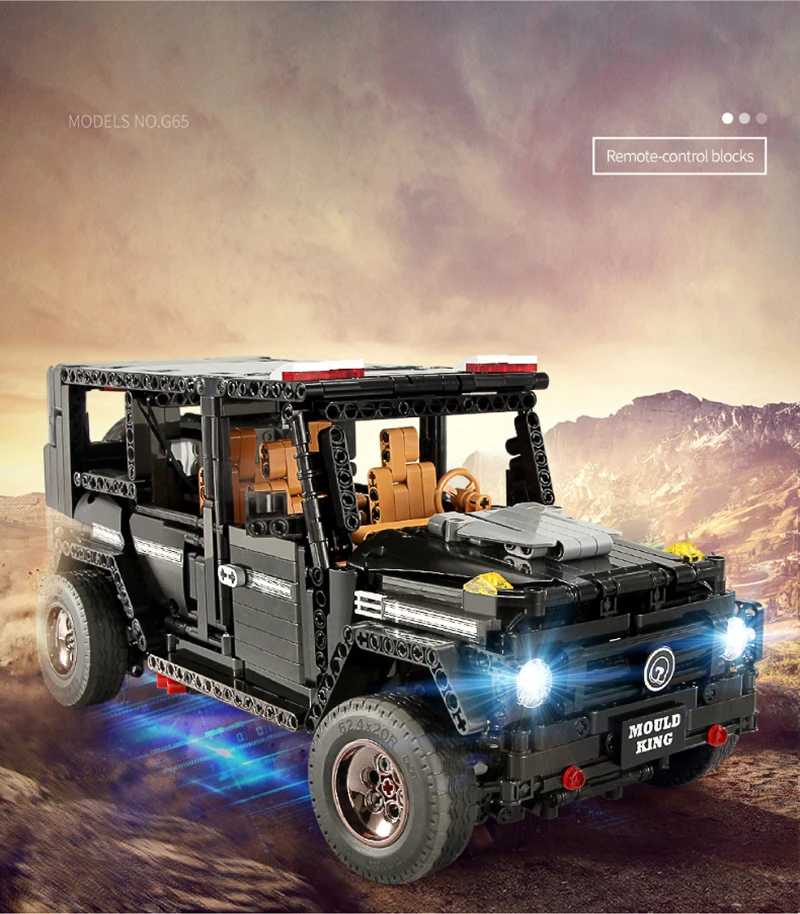 1641pcs 110 G65 APP Remote Control Car 2.4G RC Building Blocks LegoINGly Programming Intelligent Kid LegoED USB Charging Blocks (9)