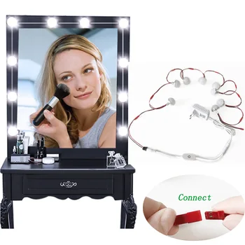 Factory customized makeup source decorative LED string 12V Low voltage bulb Hollywood vanity mirror lamp Connectable Removable 
Factory customized makeup source decorative LED string 12V Low voltage bulb Hollywood vanity mirror lamp Connectable Removable
