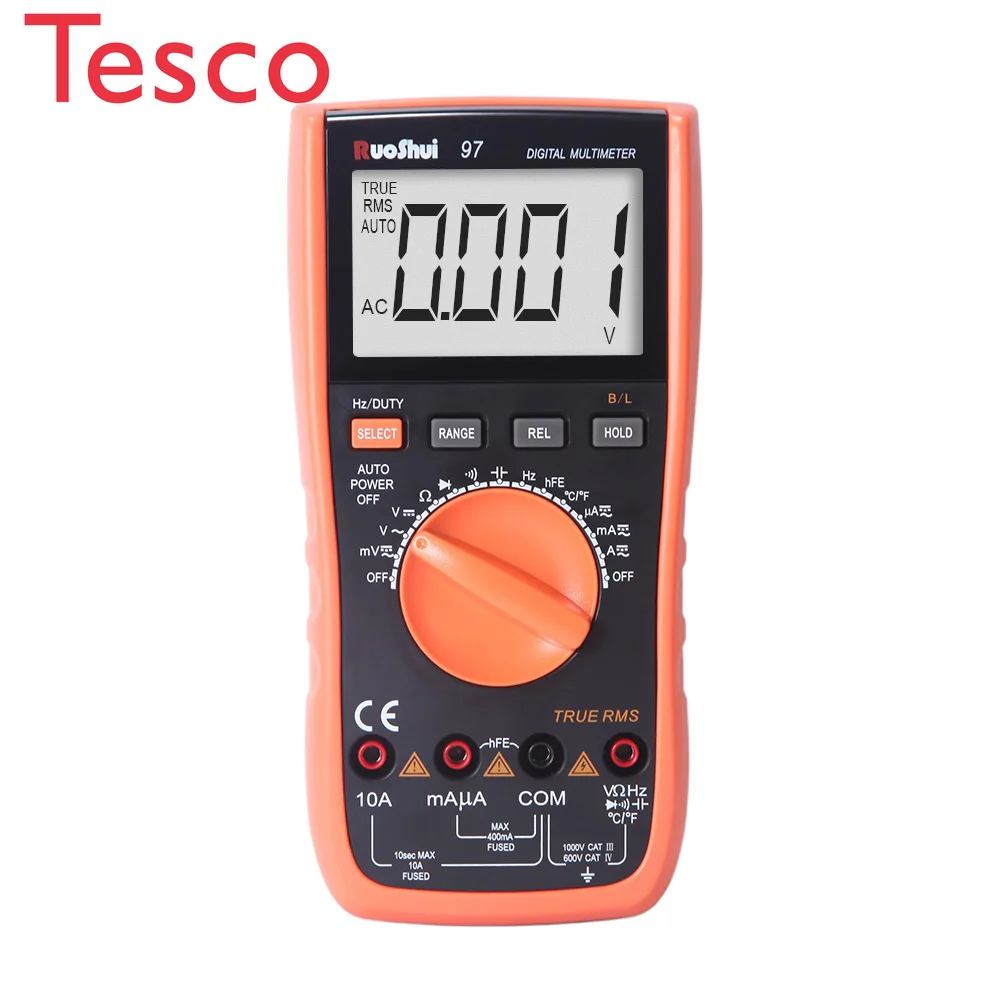 97 Digital Multimeter True RMS 100mF Capacitance 3999 Counts Auto Range Multimeter Digital
97 Digital Multimeter True RMS 100mF Capacitance 3999 Counts Auto Range Multimeter Digital