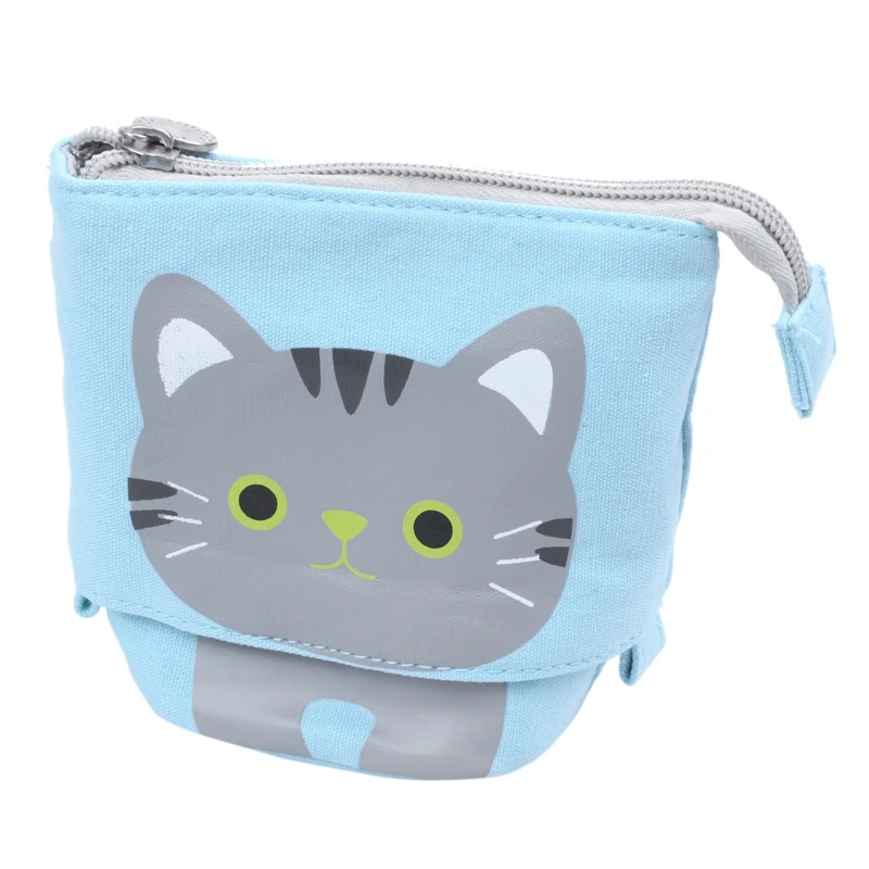 canvas Cartoon Cute Cat Telescopic Pencil Pouch Bag Stationery Pen Case Box with Zipper Closure -blue
canvas Cartoon Cute Cat Telescopic Pencil Pouch Bag Stationery Pen Case Box with Zipper Closure -blue