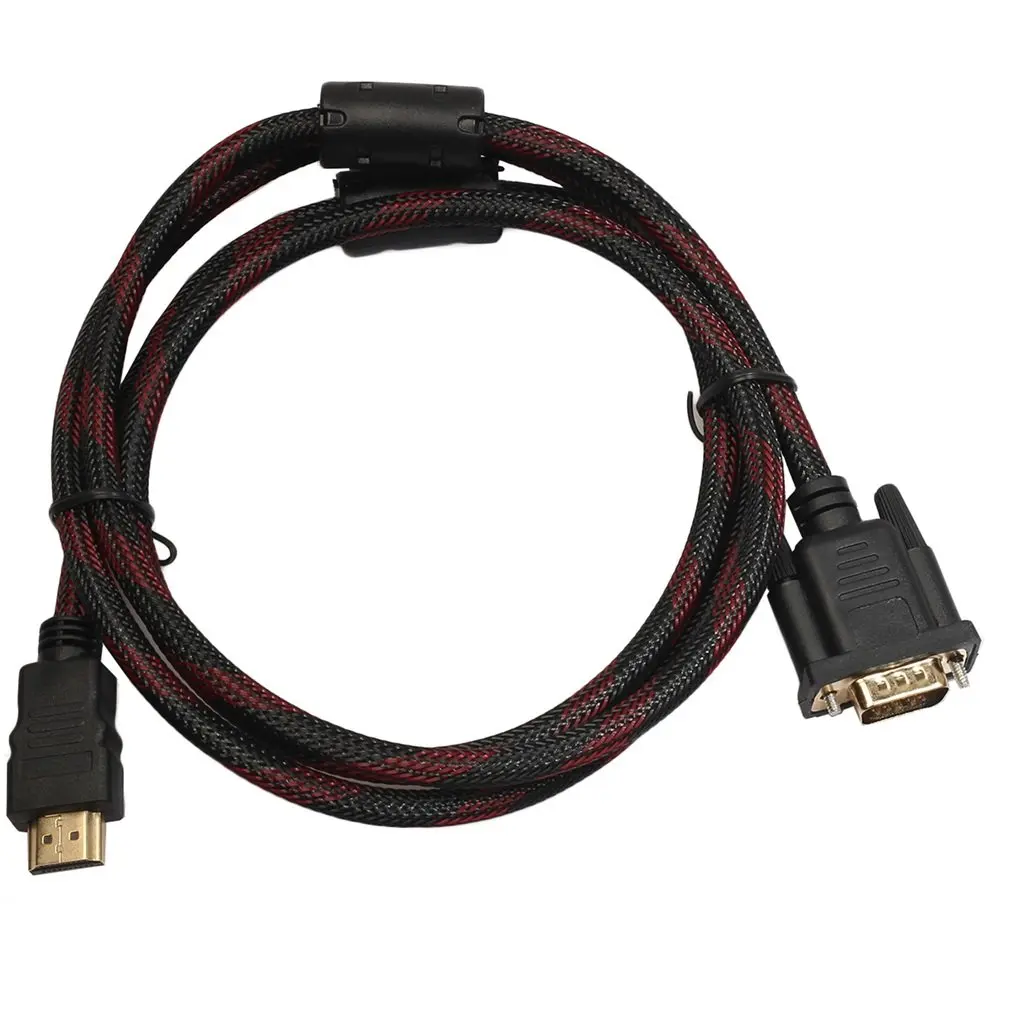 HDMI To VGA Data Connector Adapter Converter Cable Male To Male Converter Cable for Monitor Audio Video Cables 1.5M Portable
HDMI To VGA Data Connector Adapter Converter Cable Male To Male Converter Cable for Monitor Audio Video Cables 1.5M Portable