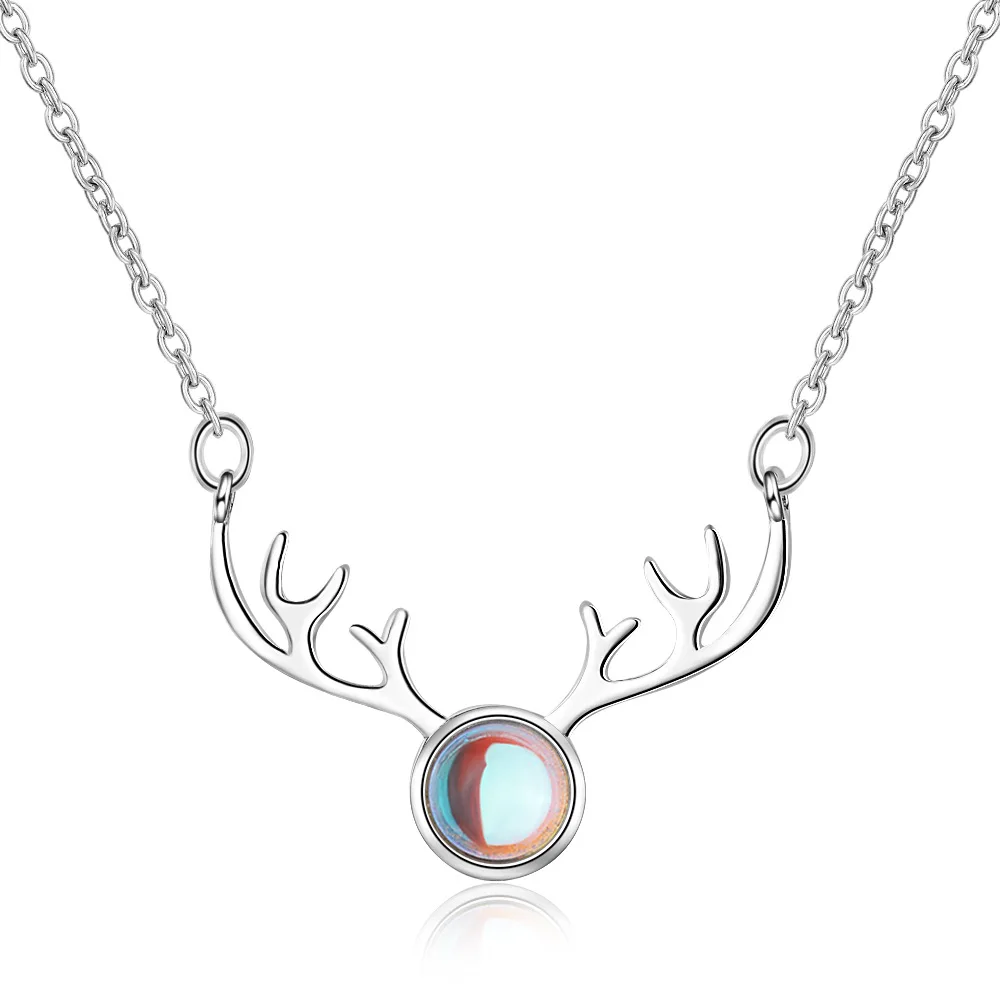 New Arrival 925 Sterling Silver Classic ELK Deer Animal Opal Stone Lady Pendant Necklaces Jewelry for Women Short Chains No Fade
New Arrival 925 Sterling Silver Classic ELK Deer Animal Opal Stone Lady Pendant Necklaces Jewelry for Women Short Chains No Fade