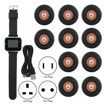 Calling Pagers System 2020 New Wireless Caregiver Pager Set Restaurant Paging System Smart Call Button 1 Wristwatch 10 Buttons
Calling Pagers System 2020 New Wireless Caregiver Pager Set Restaurant Paging System Smart Call Button 1 Wristwatch 10 Buttons