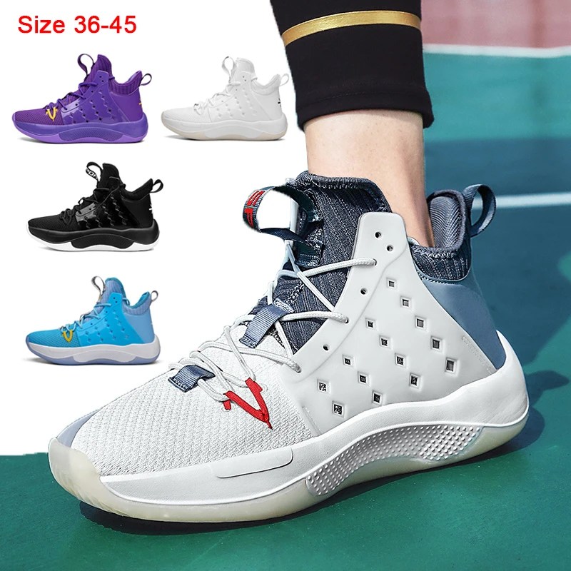 New tenis Basketball Shoes Men Air Cushion Basketball Sneakers High-top Shockproof Couple Shoes Anti-slip Basket Shoes size35-45
New tenis Basketball Shoes Men Air Cushion Basketball Sneakers High-top Shockproof Couple Shoes Anti-slip Basket Shoes size35-45