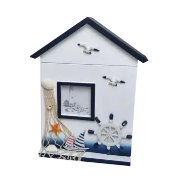 1pc Key Holder Stylish Wall Mounted Wooden Helmsman Style Decorative Box Case Holder for Hoom Room Bedroom
1pc Key Holder Stylish Wall Mounted Wooden Helmsman Style Decorative Box Case Holder for Hoom Room Bedroom
