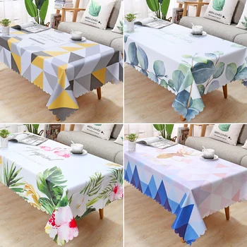 PVC Table Cloth Rectangular Waterproof Oilproof Tablecloth Geometry Plant Printed Table Cover Wedding Party Hotel Table Cloth
PVC Table Cloth Rectangular Waterproof Oilproof Tablecloth Geometry Plant Printed Table Cover Wedding Party Hotel Table Cloth