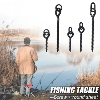 Hot Sale Screw with Ring Delicate Design 20pcs Boile Screw Peg with Round/Oval Ring Swivel D-Rig Chod Rig Terminal Tackle
Hot Sale Screw with Ring Delicate Design 20pcs Boile Screw Peg with Round/Oval Ring Swivel D-Rig Chod Rig Terminal Tackle