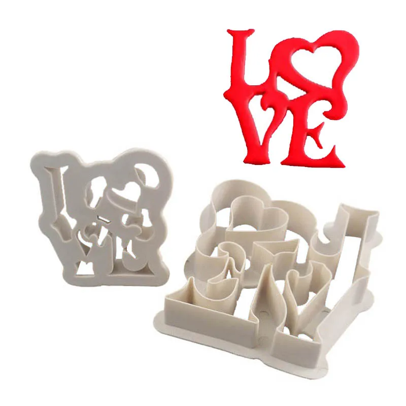 2Pcs Wedding DIY LOVE Heart Cookie Cakes Molds Fondant Biscuits Chocolate Candy Fudge Sugar Printing Baking Kitchen Accessories
2Pcs Wedding DIY LOVE Heart Cookie Cakes Molds Fondant Biscuits Chocolate Candy Fudge Sugar Printing Baking Kitchen Accessories