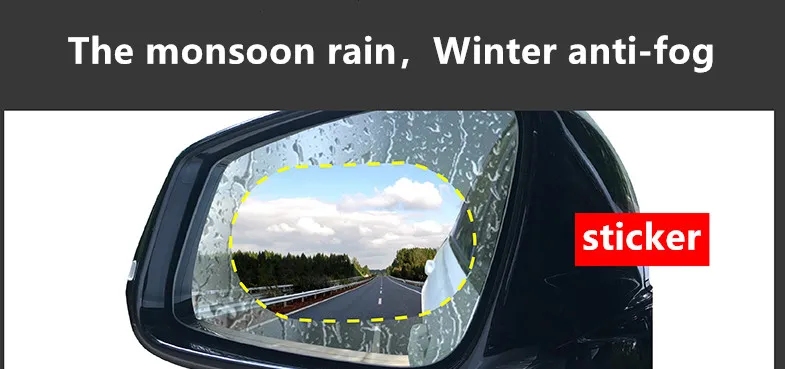 Auto Accessories 2Pcs Car Rear Mirror Protective Film Anti Fog Window Clear Rainproof Rear View Mirror Protective Soft Film
Auto Accessories 2Pcs Car Rear Mirror Protective Film Anti Fog Window Clear Rainproof Rear View Mirror Protective Soft Film