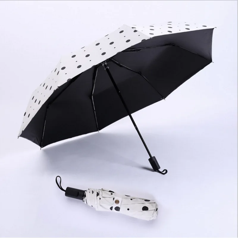 Three Fold Dotted Vinyl Parasol Sun-resistant UV-Protection Parasol Dual Purpose Folding Umbrella Wholesale Customizable
Three Fold Dotted Vinyl Parasol Sun-resistant UV-Protection Parasol Dual Purpose Folding Umbrella Wholesale Customizable