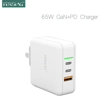 FERISING 65W GaN Type-C Quick Charge 4.0 3.0 QC4.0 QC PD3.0 PD USB TYPE C Fast Charger for MacBook Pro Air iPhone Xiaomi Samsung
FERISING 65W GaN Type-C Quick Charge 4.0 3.0 QC4.0 QC PD3.0 PD USB TYPE C Fast Charger for MacBook Pro Air iPhone Xiaomi Samsung