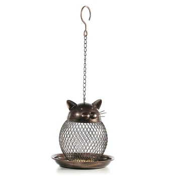 Cat Shaped Bird Feeder Cat Shaped Vintage Handmade Outdoor Decor Villa Garden Decoration Hanging Bird Outdoor Feeder 
Cat Shaped Bird Feeder Cat Shaped Vintage Handmade Outdoor Decor Villa Garden Decoration Hanging Bird Outdoor Feeder
