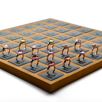 49 Grids High-end Wood Square Jewelry Ring Display Holder Stand Tray
49 Grids High-end Wood Square Jewelry Ring Display Holder Stand Tray