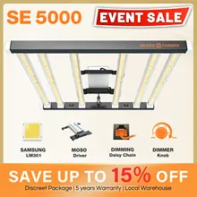 Spider Farmer SE5000 LED Grow Light Samsung LM301 MOSO Driver Full Spectrum for All Indoor Plants Veg Flowers
Spider Farmer SE5000 LED Grow Light Samsung LM301 MOSO Driver Full Spectrum for All Indoor Plants Veg Flowers