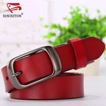 DINISITON genuine leather women belt metal pin buckle vintage belts for woman jeans high quality luxury female strap fashion
DINISITON genuine leather women belt metal pin buckle vintage belts for woman jeans high quality luxury female strap fashion