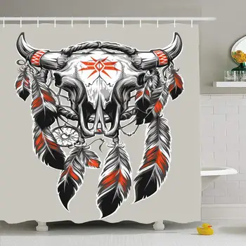 Shower Curtain Set with Hooks 72x78 Bull Skull Isolated Horn Feathers Dream Animals Cow Wildlife Dreamcatcher Head Indian
Shower Curtain Set with Hooks 72x78 Bull Skull Isolated Horn Feathers Dream Animals Cow Wildlife Dreamcatcher Head Indian