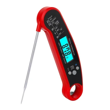 Instant Read Meat Thermometer, Digital Thermometer with Backlight / Calibration, Waterproof Ultra Fast Food Thermometer with Lon
Instant Read Meat Thermometer, Digital Thermometer with Backlight / Calibration, Waterproof Ultra Fast Food Thermometer with Lon