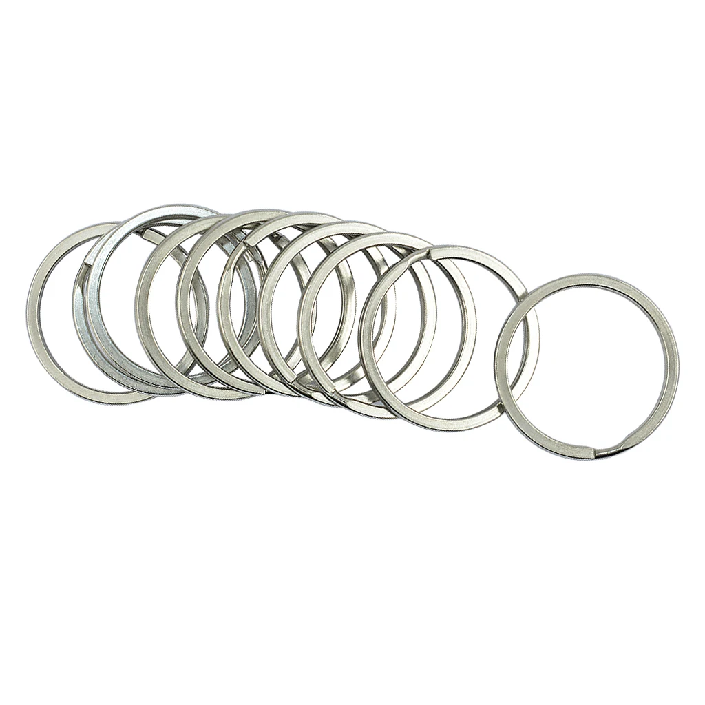 10 Pieces silver color Plated Key Chain Rings Jewelry Clasps Hooks DIY Jewelry Crafts Stainless Steel Split Ring 25mm 35mm 10 Pieces silver color Plated Key Chain Rings Jewelry Clasps Hooks DIY Jewelry Crafts Stainless Steel Split Ring 25mm 35mm
