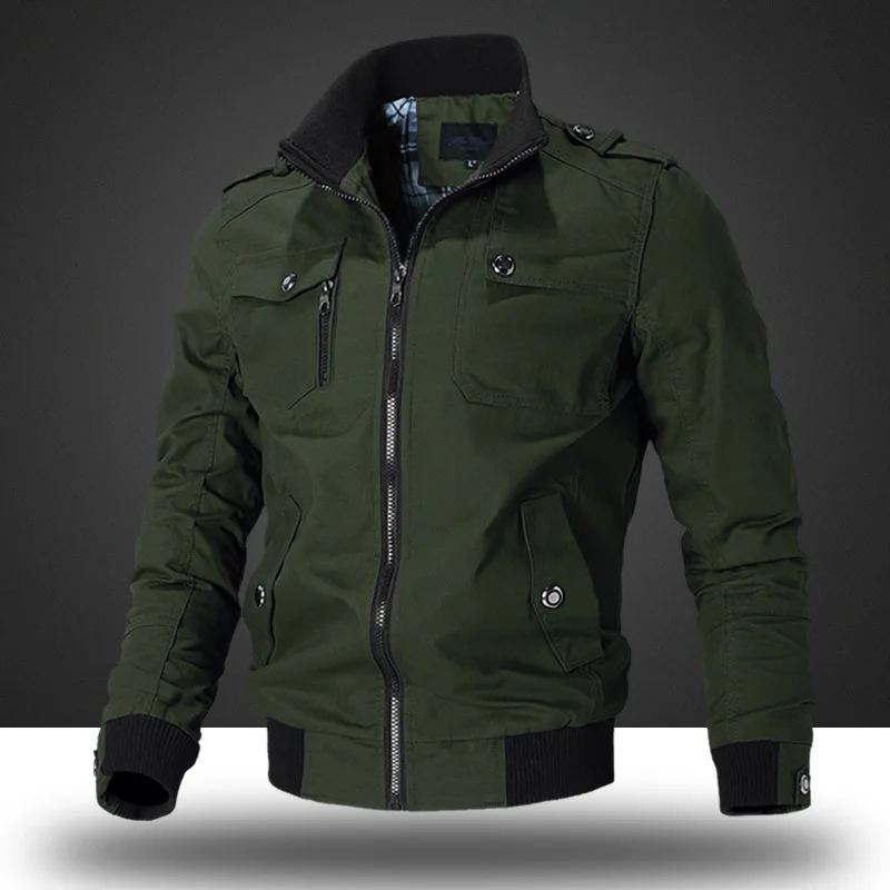Autumn Hot Selling Men's Washing Pure Cotton Jacket Military Series Large Size Casual Coat Men's
Autumn Hot Selling Men's Washing Pure Cotton Jacket Military Series Large Size Casual Coat Men's
