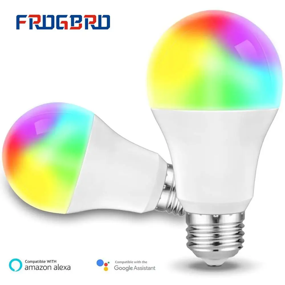 FROGBRO Wifi Smart Light A19 Smart LED Bulbs WiFi Dimmable Wireless E26 E27 Lamp Compatible with Alexa Google Home Assitant
FROGBRO Wifi Smart Light A19 Smart LED Bulbs WiFi Dimmable Wireless E26 E27 Lamp Compatible with Alexa Google Home Assitant