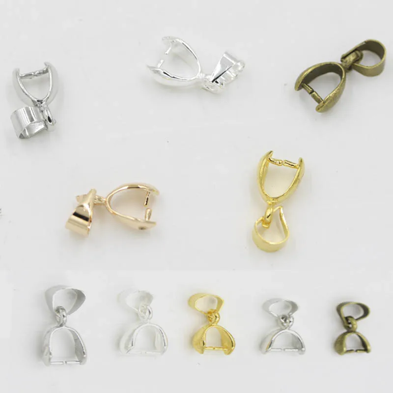 10pcs/lot Gold Silver Pendants Clasps Clips Bails Connectors Fasteners Copper Charm Bail Beads for Diy Jewelry Making Findings
10pcs/lot Gold Silver Pendants Clasps Clips Bails Connectors Fasteners Copper Charm Bail Beads for Diy Jewelry Making Findings