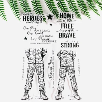 11*16 Military Life Transparent Clear Silicone Stamp Seal for DIY Scrapbooking Photo Album Decorative Clear Stamps Sheet
11*16 Military Life Transparent Clear Silicone Stamp Seal for DIY Scrapbooking Photo Album Decorative Clear Stamps Sheet