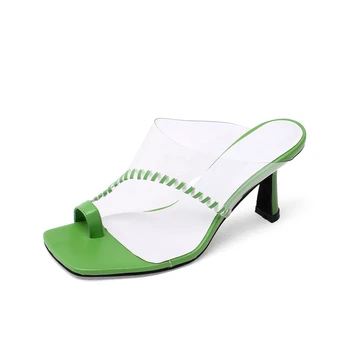 PVC Transparent Sandals Clear Shoes High Heel Slippers Party Flip-flops Beach Comfortable Women Jelly Summer
PVC Transparent Sandals Clear Shoes High Heel Slippers Party Flip-flops Beach Comfortable Women Jelly Summer