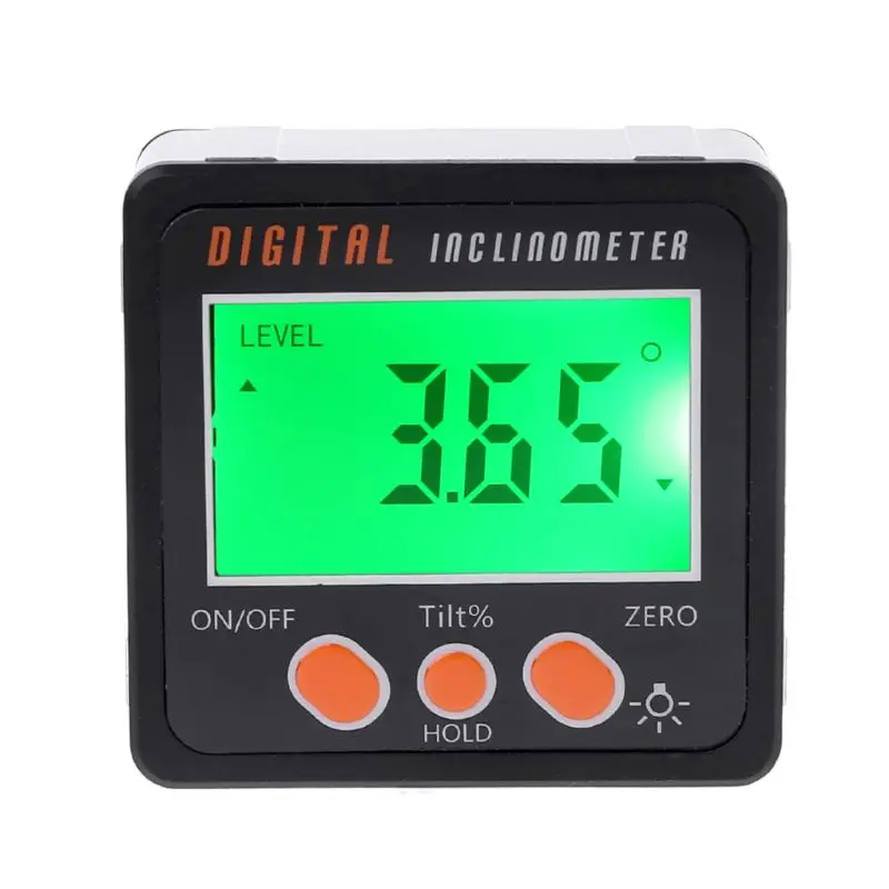 Digital Inclinometer Electronic Protractor Aluminum Alloy Shell Bevel Box Angle Gauge Meter Measuring tool
Digital Inclinometer Electronic Protractor Aluminum Alloy Shell Bevel Box Angle Gauge Meter Measuring tool