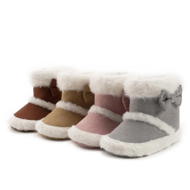 New Baby Boots Shoes Toddler Bowknot Warm Fluff Soft Sole Anti-slip First Walkers Winter Snow Baby Moccasins Crib Shoes Newborn
New Baby Boots Shoes Toddler Bowknot Warm Fluff Soft Sole Anti-slip First Walkers Winter Snow Baby Moccasins Crib Shoes Newborn