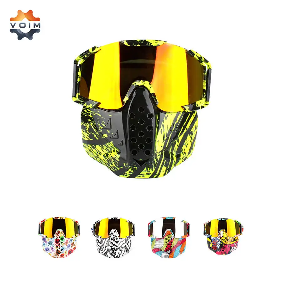 VOIM New Vintage Colorful Modular Mask Goggles Cross And Mouth Filter for Motocross Glasses Motorcycle Casque Casco Capacete
VOIM New Vintage Colorful Modular Mask Goggles Cross And Mouth Filter for Motocross Glasses Motorcycle Casque Casco Capacete