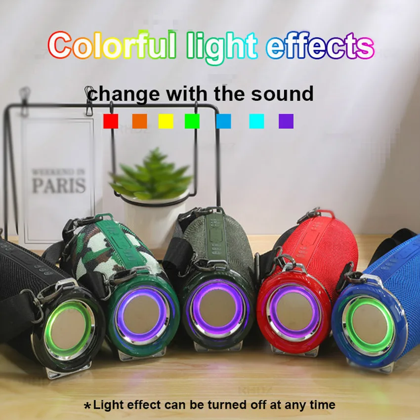 Portable wireless bluetooth speakers High power 20W stereo Subwoofer sound outdoor waterproof With radio Colorful column speaker
Portable wireless bluetooth speakers High power 20W stereo Subwoofer sound outdoor waterproof With radio Colorful column speaker