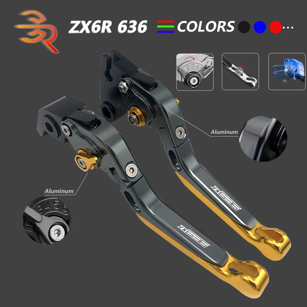Aluminum Brake Lever Clutch For Kawasaki Ninja ZX6R 636 2008 -2016 Motorcycle CNC Adjustable Folding Extendable Accessories Part
Aluminum Brake Lever Clutch For Kawasaki Ninja ZX6R 636 2008 -2016 Motorcycle CNC Adjustable Folding Extendable Accessories Part